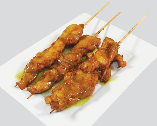 D55. curry  Chicken Skewers with 咖哩炸雞串